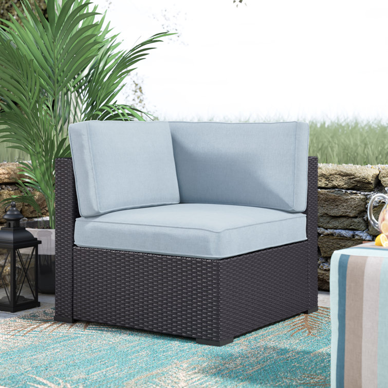 Latitude Run® Lawson Corner Patio Chair with Cushions & Reviews Wayfair